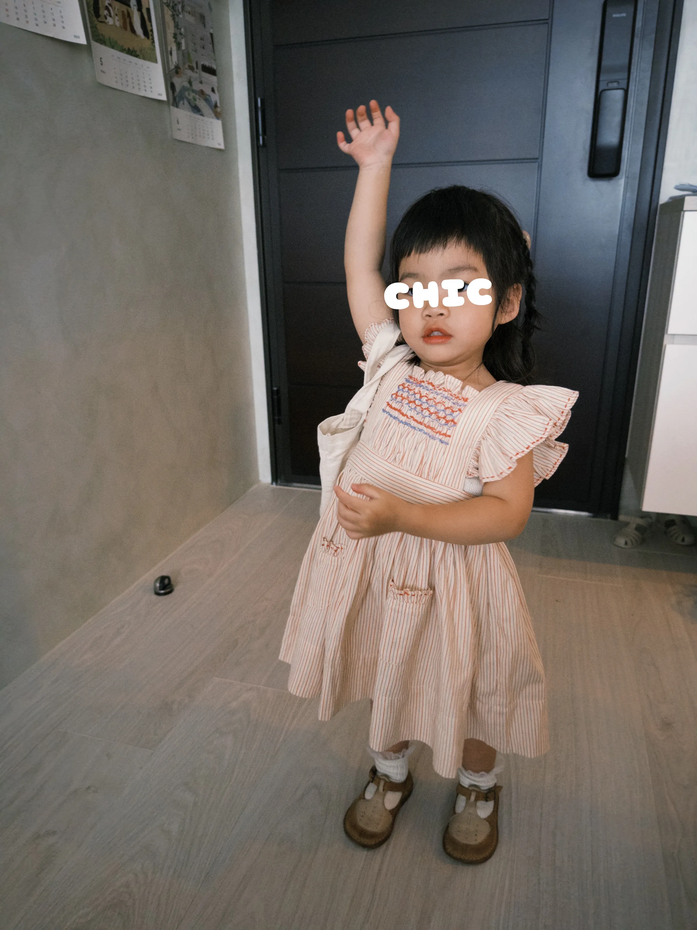 小旭市集] Apolina - Bessie pinafore - Cazan stripe - 3y / 100cm