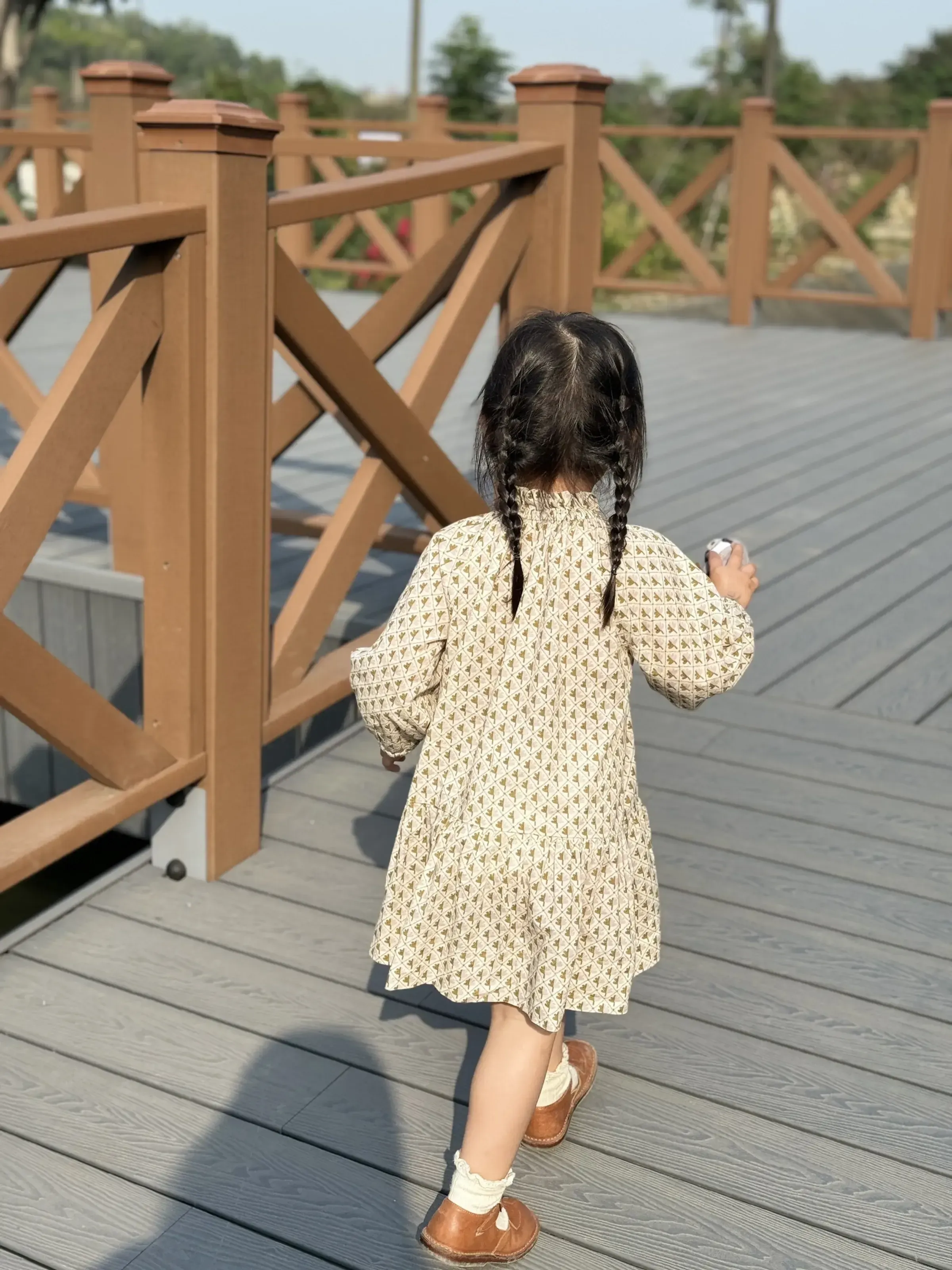 小旭市集] Soor Ploom - Edith Dress, Leaf Print - 3y / 100cm
