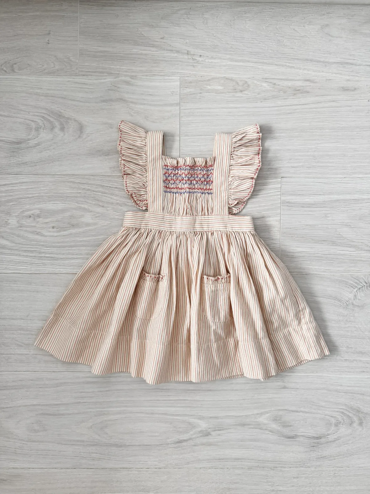 小旭市集] Apolina - Bessie pinafore - Cazan stripe - 3y / 100cm