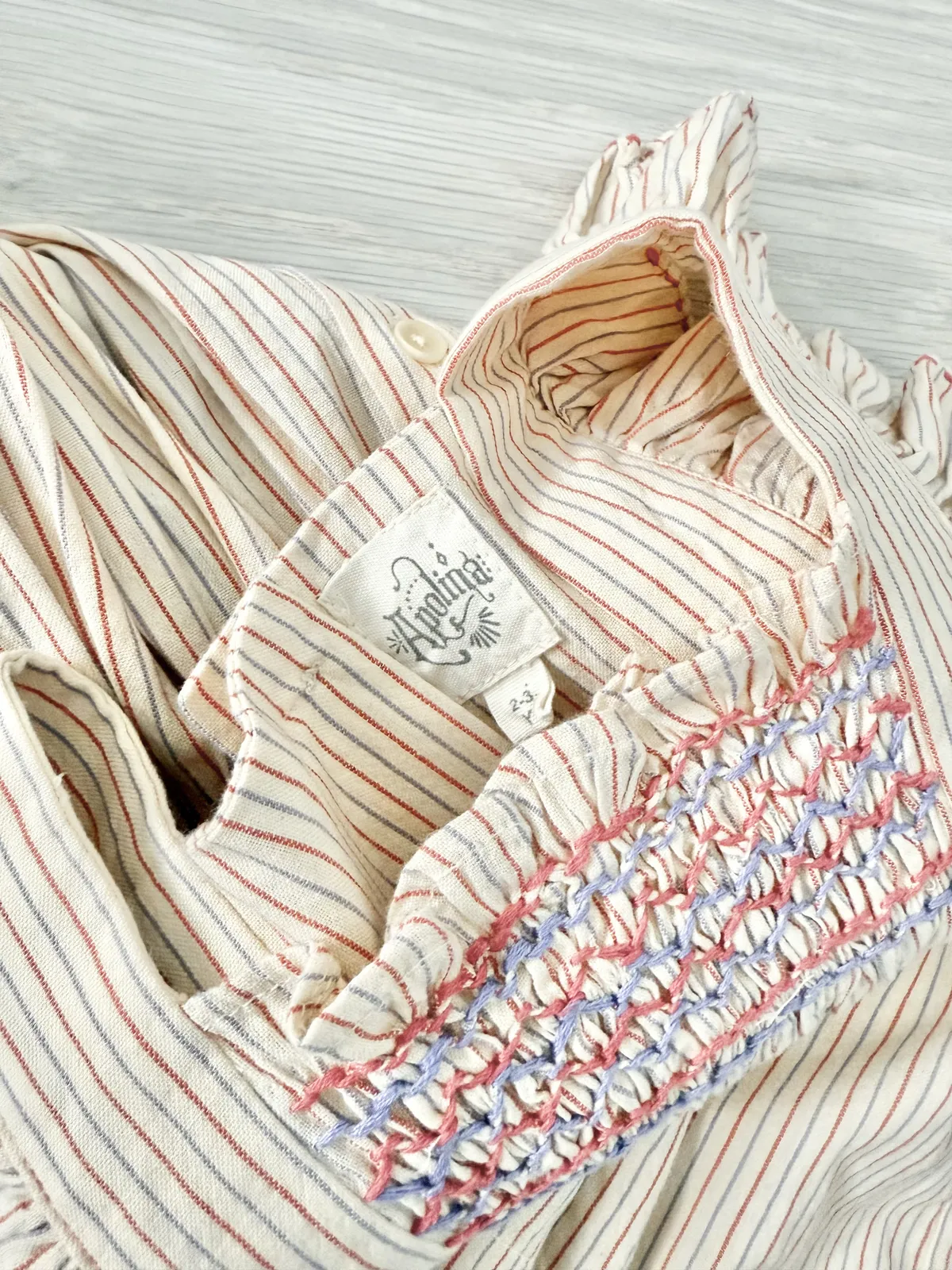 小旭市集] Apolina - Bessie pinafore - Cazan stripe - 3y / 100cm
