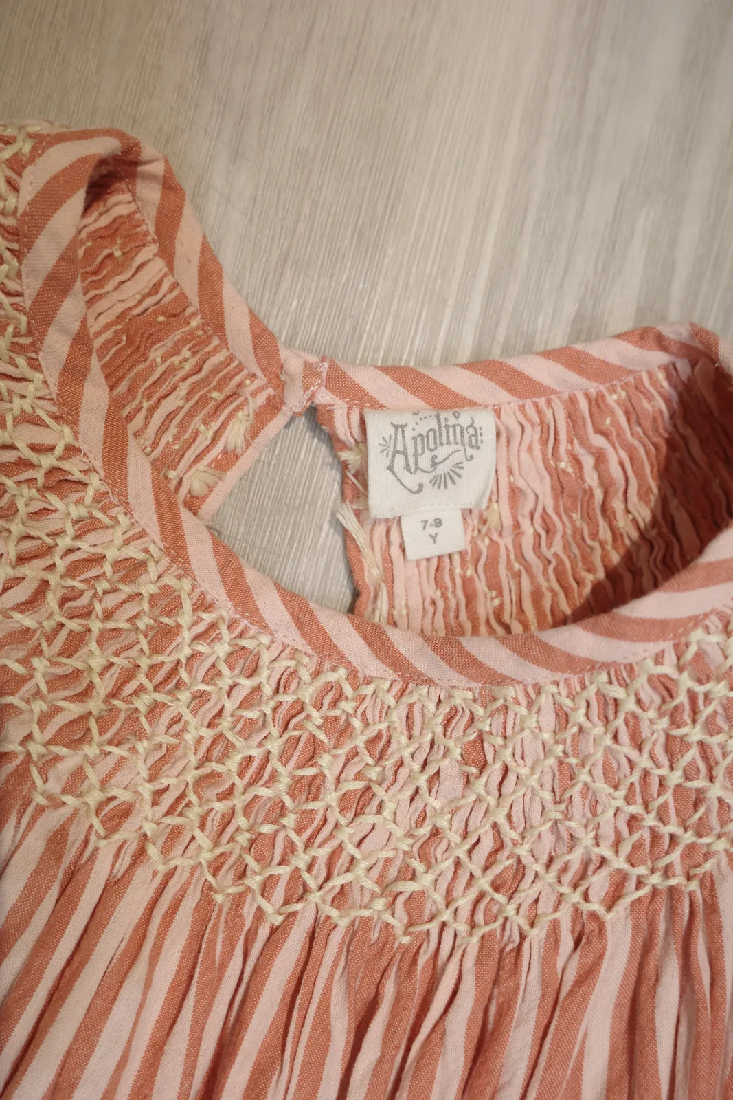 apolina sissy smock dress mayols stripe 【公式通販】