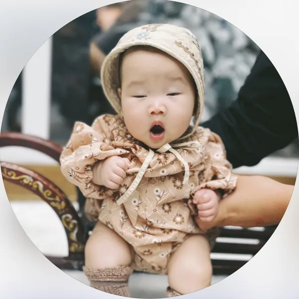 小旭市集] Bonjour Diary - Ines Dress - Blue Vichy Check - 4y / 110cm