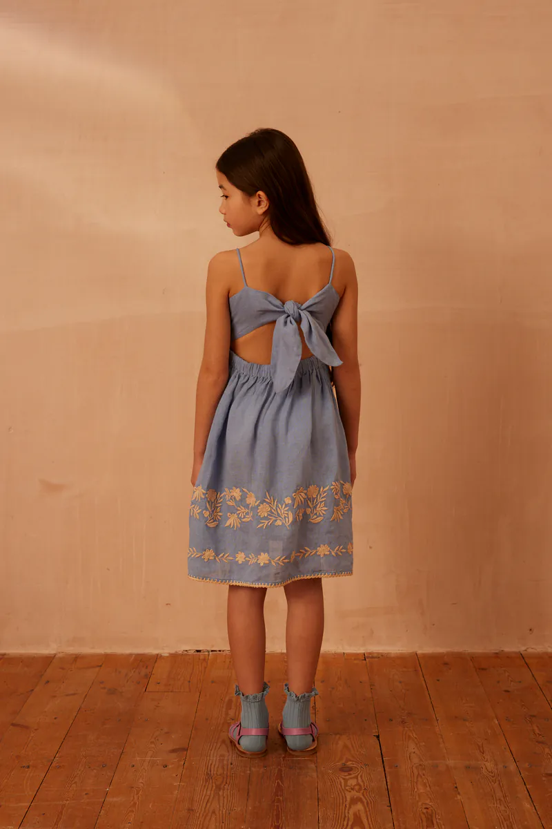 小旭市集] 徵求物品Apolina - Magrit sundress - Cornflower - 單一尺寸