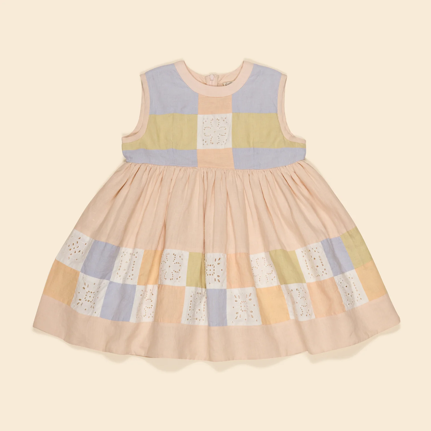 小旭市集] 徵求物品Apolina - Wendy Patchwork Dress - Pastels - 單一尺寸